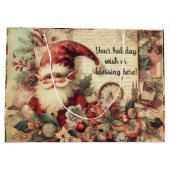 Erstellen Sie Ihr eigenes Viktorianisches Weihnach Große Geschenktüte (Rückseite)