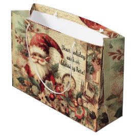 Erstellen Sie Ihr eigenes Viktorianisches Weihnach Große Geschenktüte