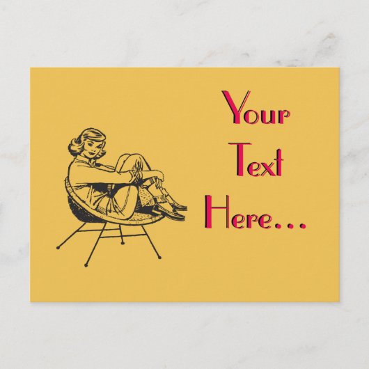 Erstellen Sie Ihr eigenes Vintag Postkarte (Vorderseite)