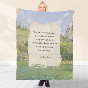 Erstellen Sie Ihr eigenes Vintages Angebot. Fleecedecke