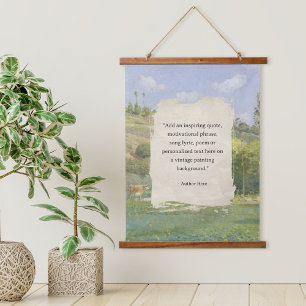 Erstellen Sie Ihr eigenes Vintages Angebot. Wandteppich Mit Holzrahmen