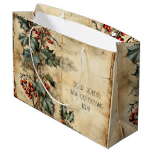 Erstellen Sie Ihr eigenes Vintages Holly-Pergament