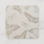 Erstellen Sie Ihr eigenes Vintages Schmetterlingsm Begleitkarte (Rückseite)