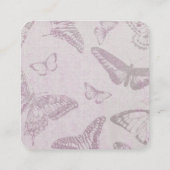 Erstellen Sie Ihr eigenes Vintages Schmetterlingsm Begleitkarte (Rückseite)