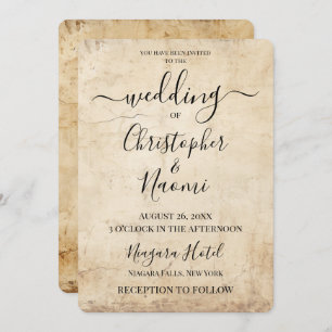 Erstellen Sie Ihr eigenes Vintages Sepia Old Paper Einladung