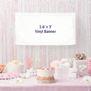 Erstellen Sie Ihr eigenes Vinyl-Banner, 1,6'x3' Ba Banner