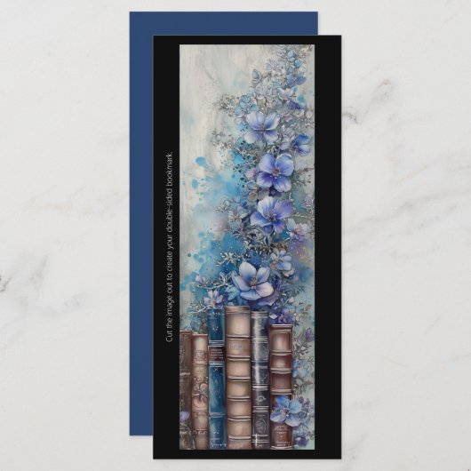 Erstellen Sie Ihr eigenes violettes Lesezeichen fü (Vorne/Hinten)