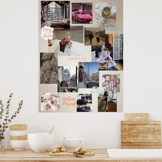 Erstellen Sie Ihr eigenes Vision Board Manifesting Poster (Küche)