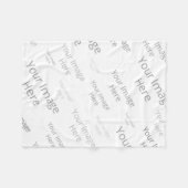 Erstellen Sie Ihr eigenes Vliesschwarz, Baby Fleecedecke (Vorderseite (Horizontal))