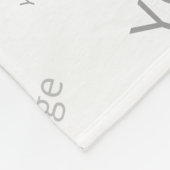 Erstellen Sie Ihr eigenes Vliesschwarz, Baby Fleecedecke (Ecke)