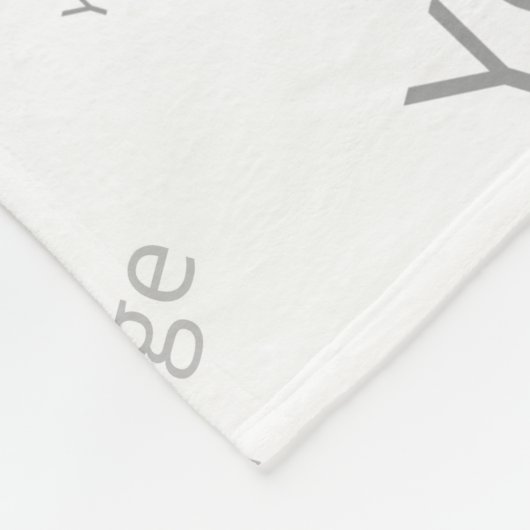 Erstellen Sie Ihr eigenes Vliesschwarz, Baby Fleecedecke (Ecke)