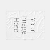 Erstellen Sie Ihr eigenes Vliesschwarz, Baby Fleecedecke (Vorderseite (Horizontal))