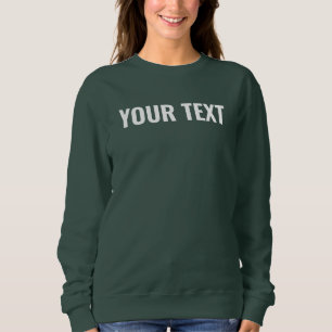 Erstellen Sie Ihr eigenes Vorlagen-Damen-Doppelsei Sweatshirt