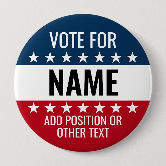 Erstellen Sie Ihr eigenes Wahldesign - klassische Button (Vorderseite)