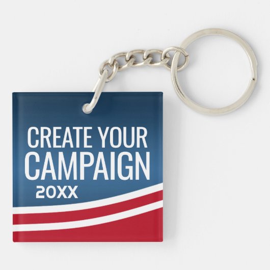 Erstellen Sie Ihr eigenes Wahldesign Schlüsselanhänger (Rückseite)