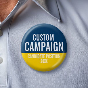Erstellen Sie Ihr eigenes Wahlkampfgerät - Gelb un Button