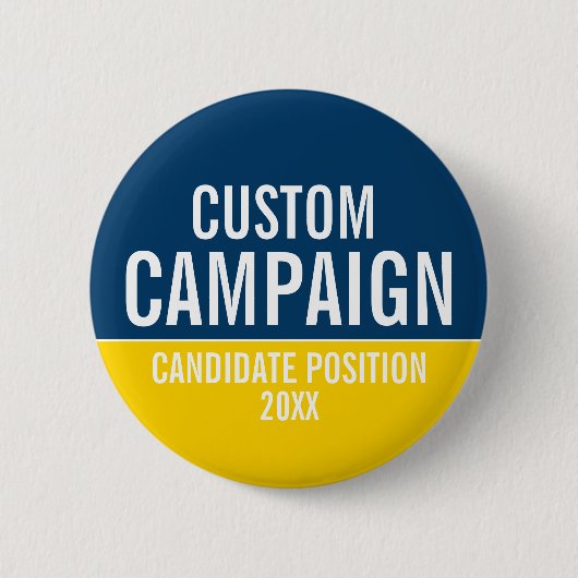 Erstellen Sie Ihr eigenes Wahlkampfgerät - Gelb un Button (Vorderseite)