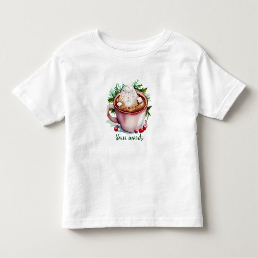 Erstellen Sie Ihr eigenes Weihnachts-Kakao Kleinkind T-shirt (Vorderseite)
