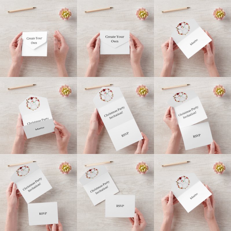 Erstellen Sie Ihr eigenes Weihnachts-Party UAWG Wh All In One Einladung