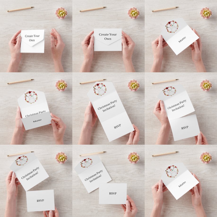 Erstellen Sie Ihr eigenes Weihnachts-Party UAWG Wh All In One Einladung