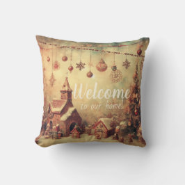 Erstellen Sie Ihr eigenes Weihnachtsdorf Kissen
