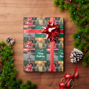 Erstellen Sie Ihr eigenes Weihnachtsfoto-Skript Geschenkpapier