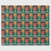 Erstellen Sie Ihr eigenes Weihnachtsfoto-Skript Geschenkpapier (Flach)