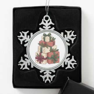 Erstellen Sie Ihr eigenes Weihnachtsgeschenk-Ornam Schneeflocken Zinn-Ornament