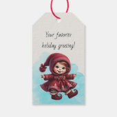 Erstellen Sie Ihr eigenes Weihnachtsgingmädchen Geschenkanhänger (Rückseite)