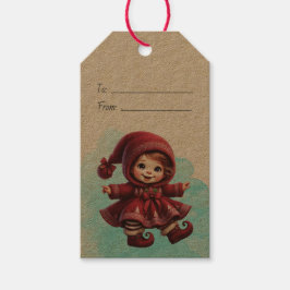 Erstellen Sie Ihr eigenes Weihnachtsgingmädchen Geschenkanhänger