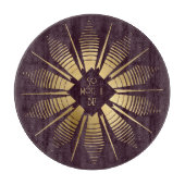 Erstellen Sie Ihr eigenes Wein & Gold Mandala Schneidebrett (Vorderseite)