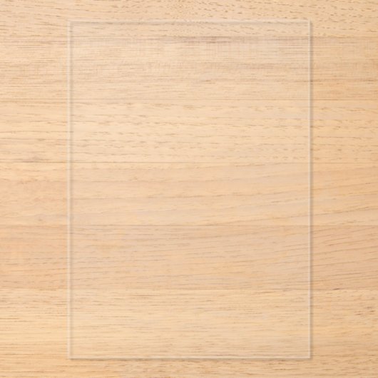 Erstellen Sie Ihr eigenes Weiß Acryleinladungen (Vorderseite)