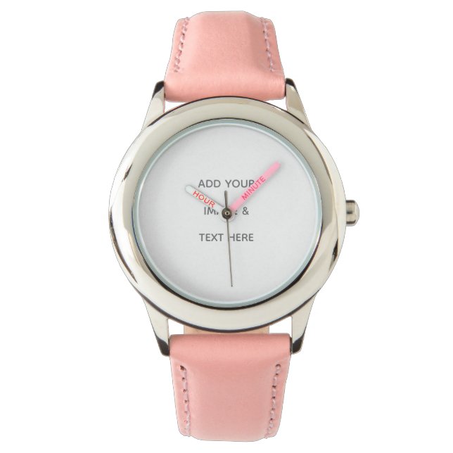 Erstellen Sie Ihr eigenes Weiß  Armbanduhr (Vorderseite)