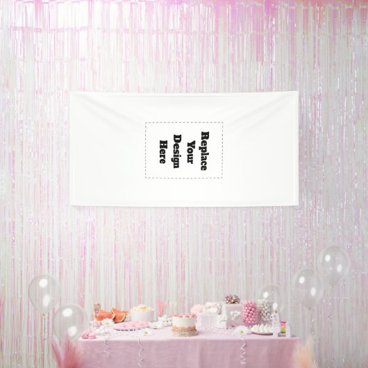 Erstellen Sie Ihr eigenes Weiß  Banner (Party)