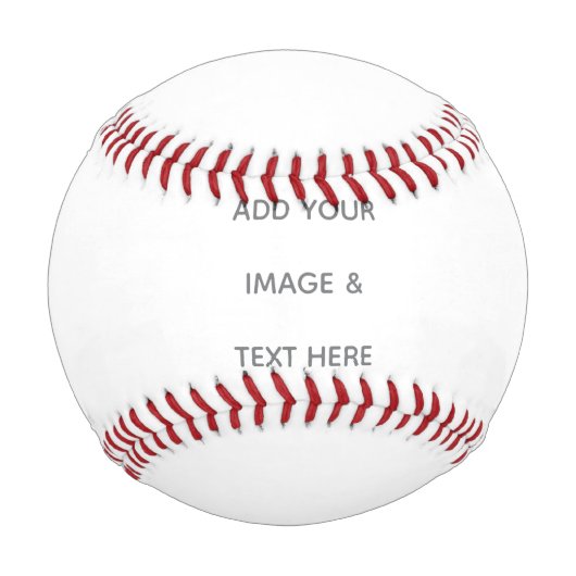 Erstellen Sie Ihr eigenes Weiß Baseball (Vorderseite)