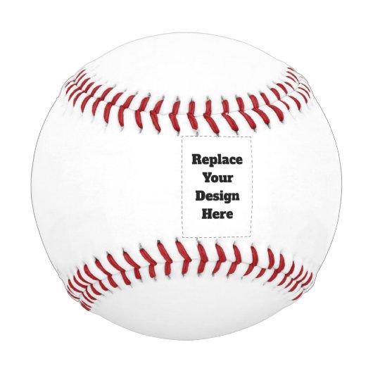Erstellen Sie Ihr eigenes Weiß Baseball (Vorderseite)