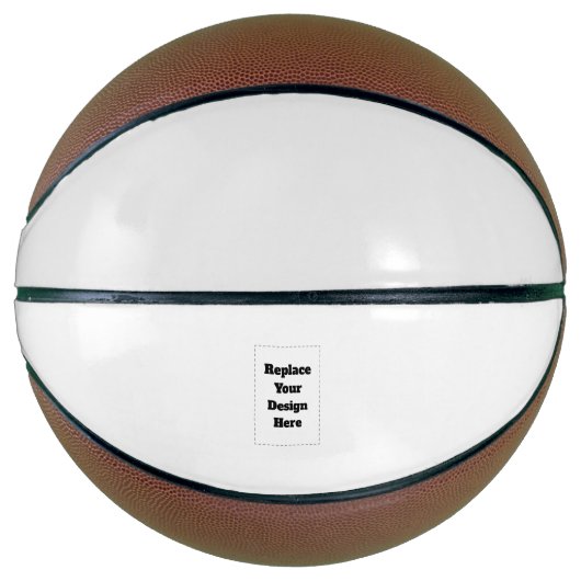 Erstellen Sie Ihr eigenes Weiß Basketball (Vorderseite)