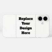 Erstellen Sie Ihr eigenes Weiß  Case-Mate iPhone Hülle (Rückseite (Horizontal))