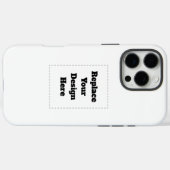 Erstellen Sie Ihr eigenes Weiß  Case-Mate iPhone Hülle (Rückseite (Horizontal))