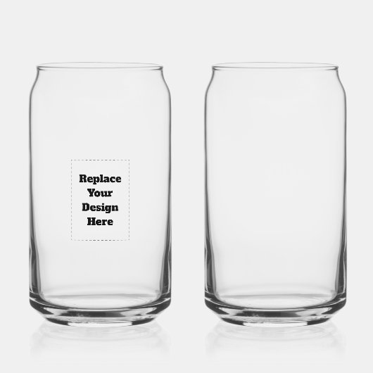 Erstellen Sie Ihr eigenes Weiß Dosenglas (Vorderseite)