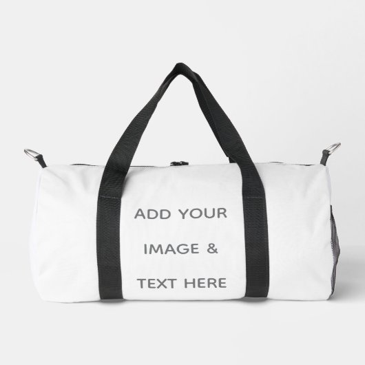 Erstellen Sie Ihr eigenes Weiß  Duffle Bag (Vorderseite)