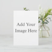 Erstellen Sie Ihr eigenes Weiß  Einladung (Stehend Vorderseite)