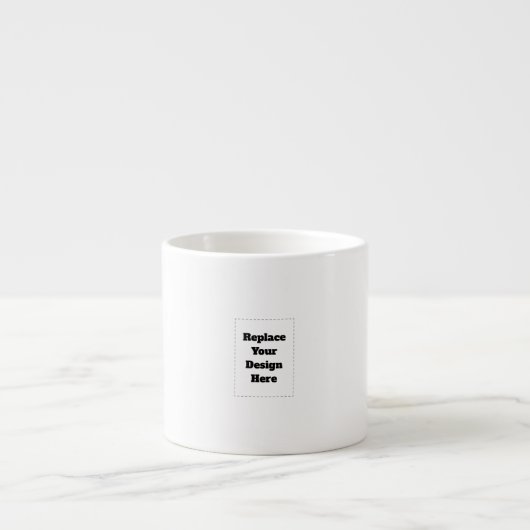 Erstellen Sie Ihr eigenes Weiß Espressotasse (Vorderseite)