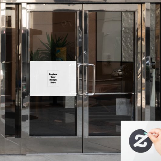 Erstellen Sie Ihr eigenes Weiß  Fensteraufkleber (Büro Tür)