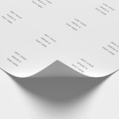 Erstellen Sie Ihr eigenes Weiß Geschenkpapier (Ecke)