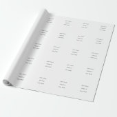 Erstellen Sie Ihr eigenes Weiß Geschenkpapier (Ungerollt)