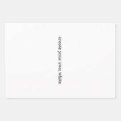 erstellen Sie Ihr eigenes Weiß Geschenkpapier Set (Vorderseite)