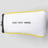 Erstellen Sie Ihr eigenes Weiß Golf Headcover (Vorderseite)