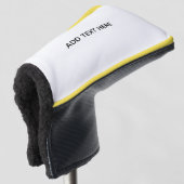 Erstellen Sie Ihr eigenes Weiß Golf Headcover (3/4 Vorderseite)