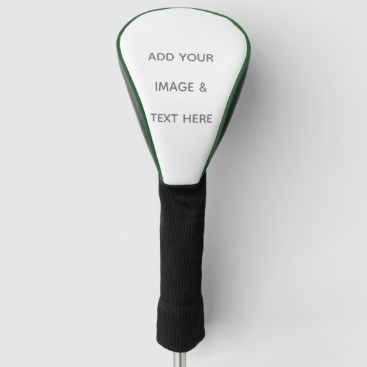 Erstellen Sie Ihr eigenes Weiß  Golf Headcover (Vorderseite)
